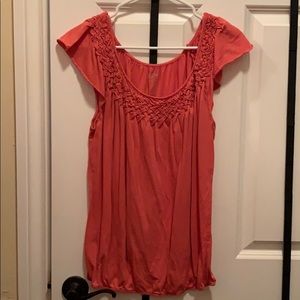 Orange short sleeve top